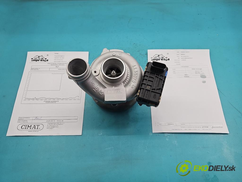 Mercedes ML W164 2005-2011 3.0 CDI V6 224hp automatic 165 kW 2987 cm3 5- turbodúchadlo, turbo repasovaná 757608-1