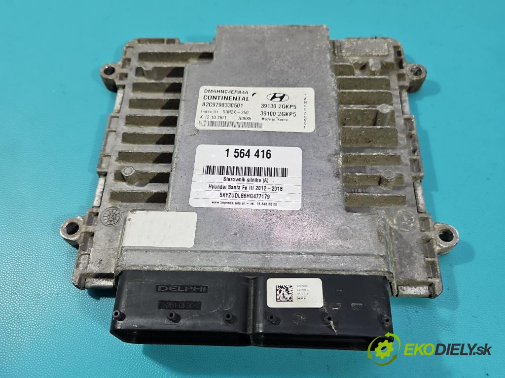 Hyundai Santa Fe III 2012–2018 2.4 GDI 190 HP automatic 140 kW 2359 cm3 5- riadiaca jednotka motora 39130-2GKP5