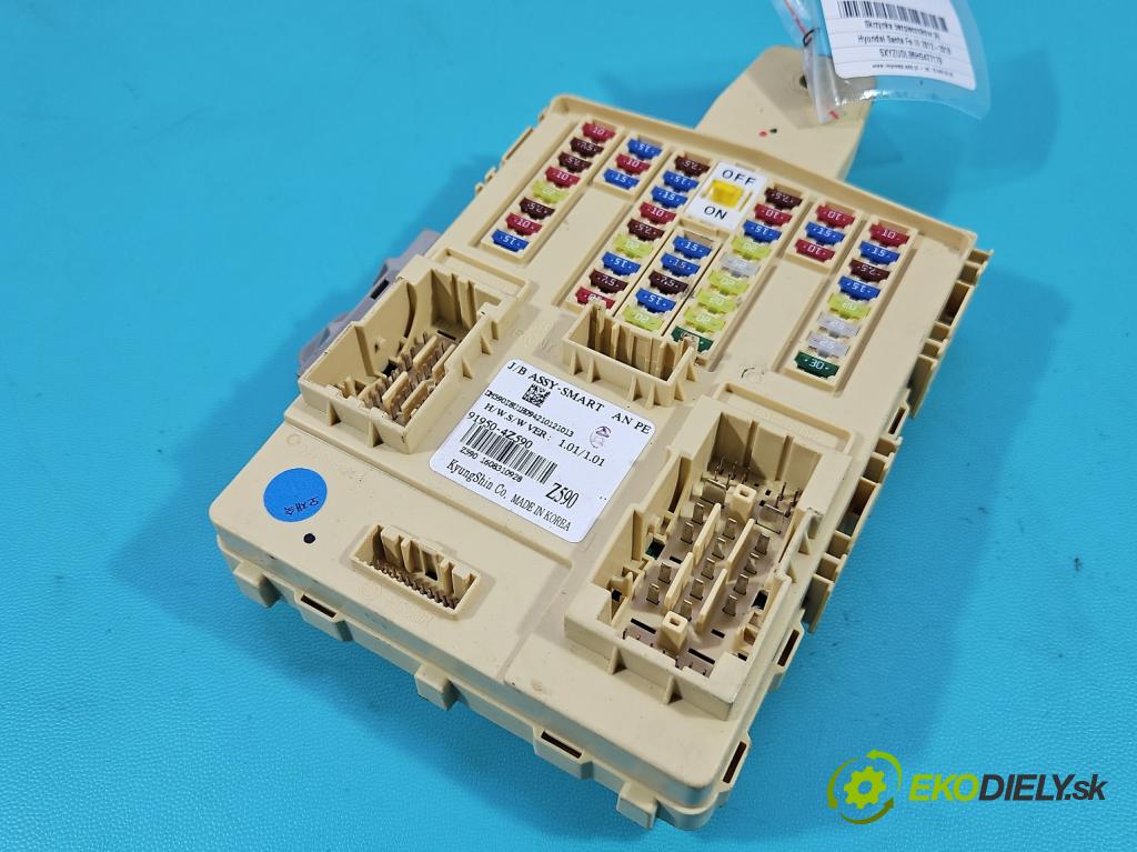 Hyundai Santa Fe III 2012–2018 2.4 GDI 190 hp automatic 140 kW 2359 cm3 5- skříňka pojistková 91950-4Z590 (Pojistková skříňka)