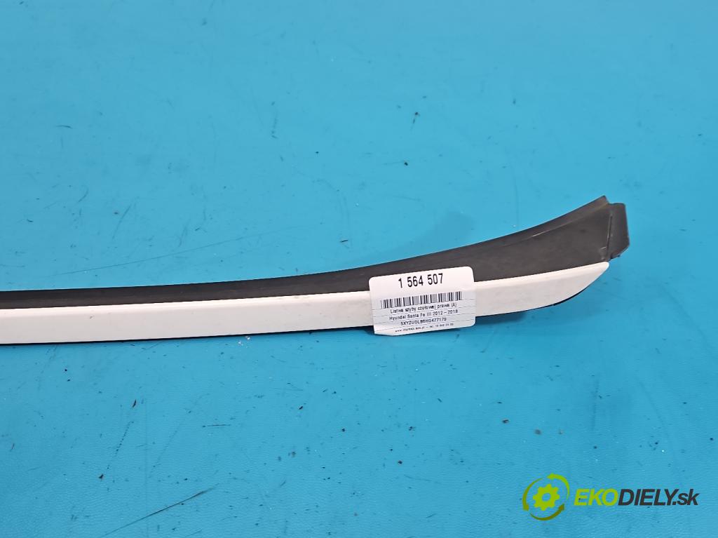 Hyundai Santa Fe III 2012–2018 2.4 GDI 190 HP automatic 140 kW 2359 cm3 5- lišta Okna: čelné: pravé 86143-2W000