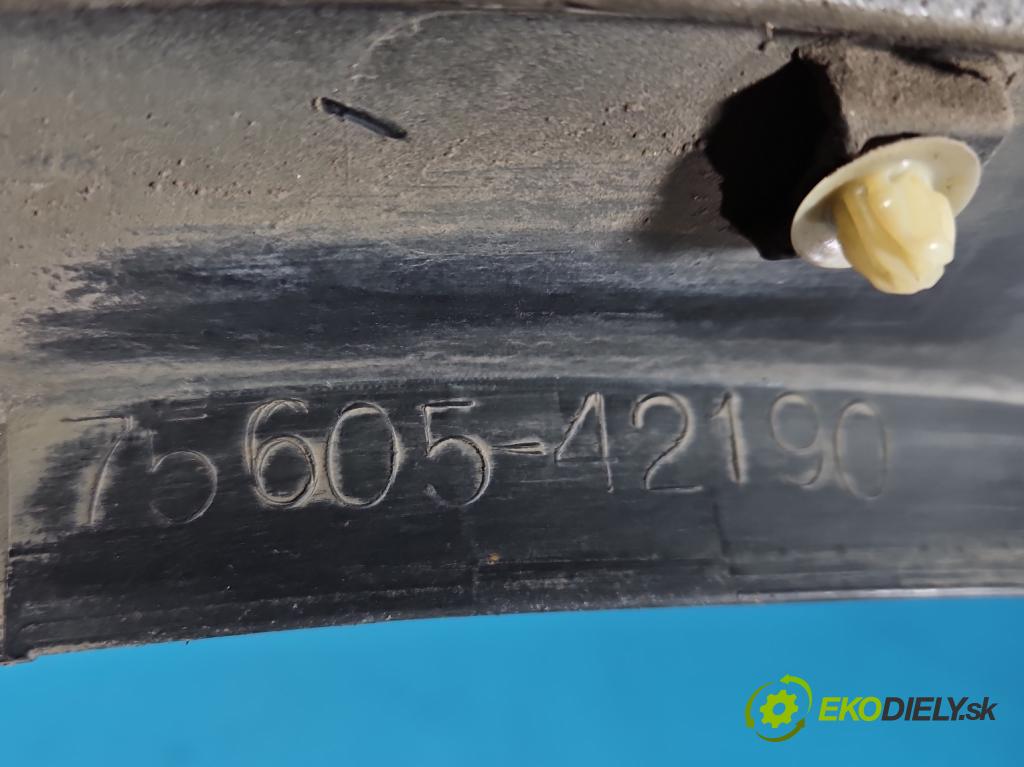 Toyota Rav4 IV 2013-2018 2.0 D4D 124hp manual 91 kW 1998 cm3 5- lišta blatník zadné ľavé 75605-42190