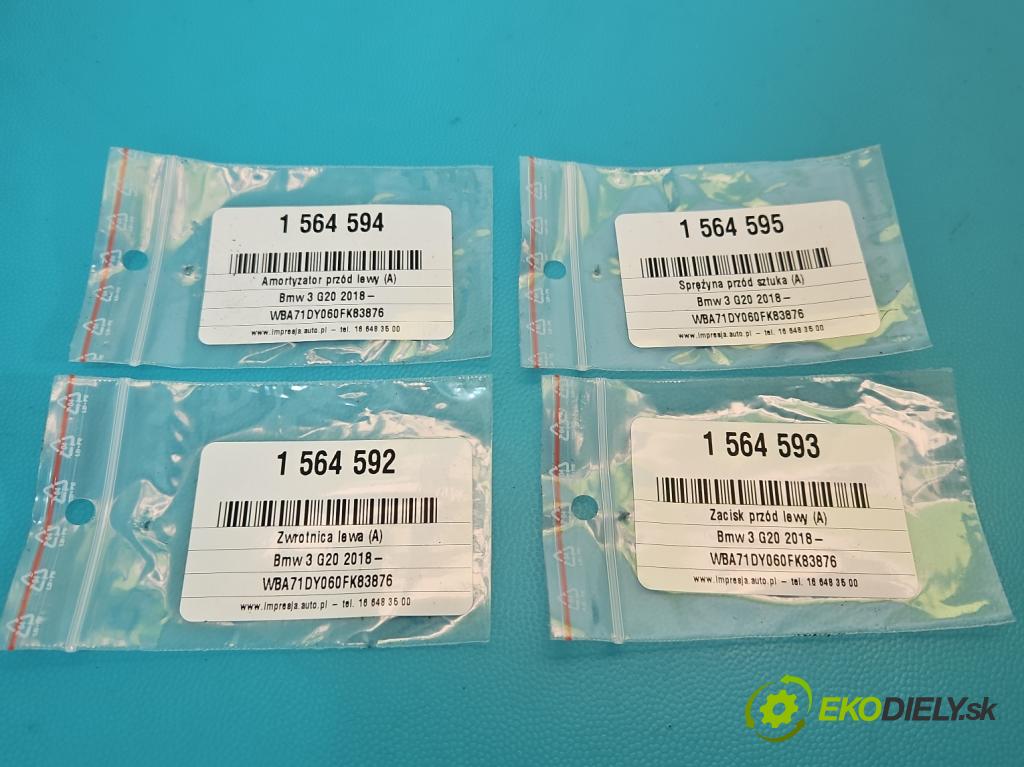 Bmw 3 G20 2018- 2.0 T 156 hp automatic 115 kW 1998 cm3 4- tlumič přední levý  (Klika dveří ostatní)