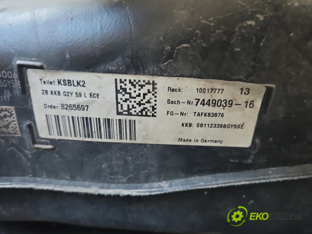 Bmw 3 G20 2018- 2.0 T 156 HP automatic 115 kW 1998 cm3 4- Nádrž: palivo 7449039 (Palivová nádrž)