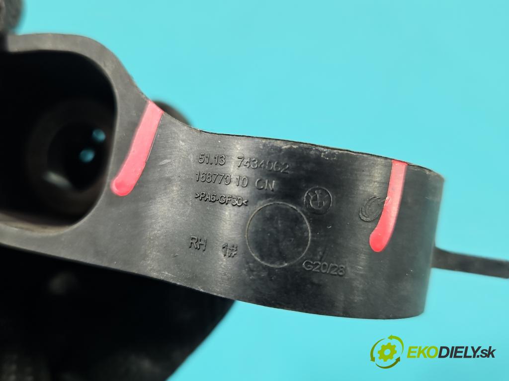 Bmw 3 G20 2018- 2.0 T 156 HP automatic 115 kW 1998 cm3 4- Upevnenie: 7434062