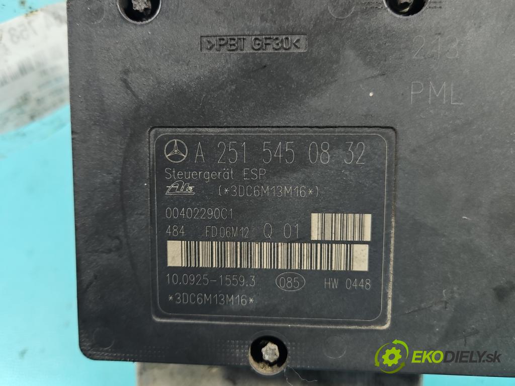 Mercedes ML W164 2005-2011 3.0 CDI V6 224hp automatic 165 kW 2987 cm3 5- čerpadlo abs A2515450832 (Pumpa ABS)