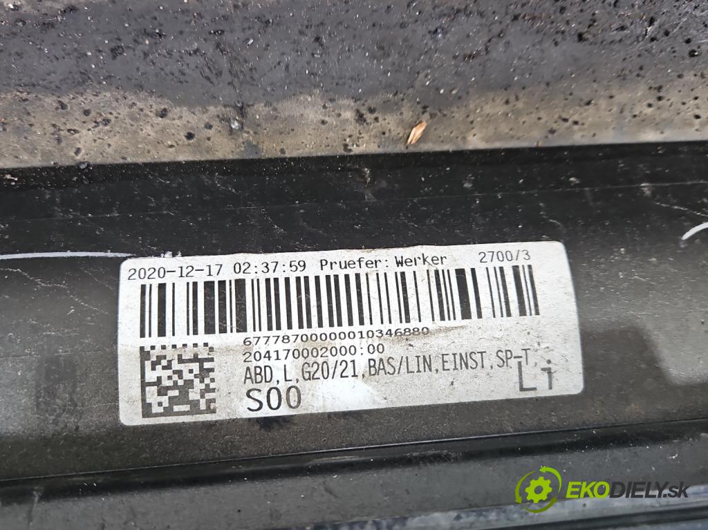 Bmw 3 G20 2018- 2.0 T 156 HP automatic 115 kW 1998 cm3 4- lišta práh: ľavé (Lišta prahová)