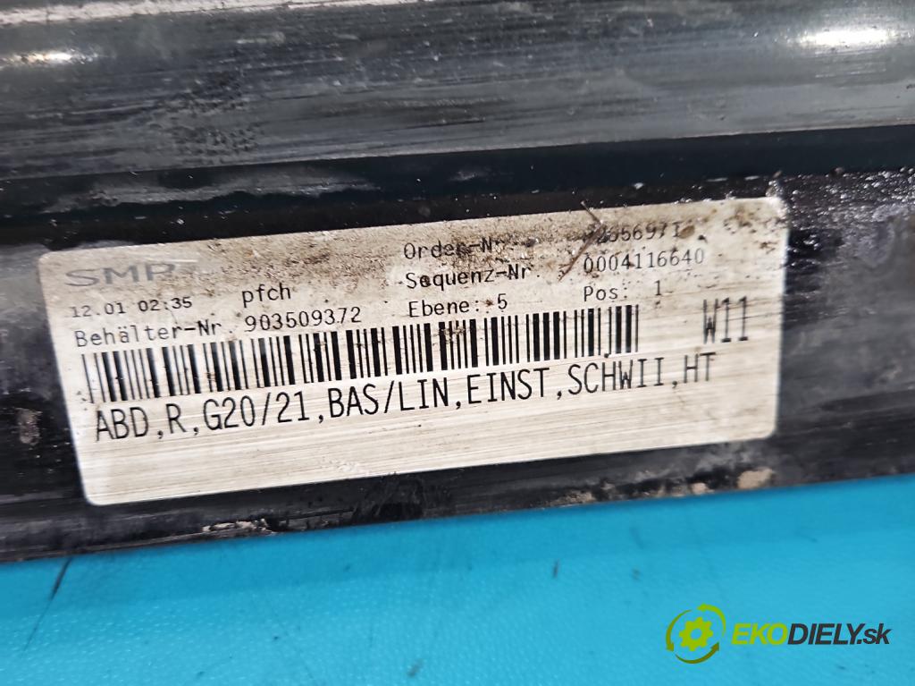 Bmw 3 G20 2018- 2.0 T 156 HP automatic 115 kW 1998 cm3 4- lišta práh: pravé  (Lišta prahová)