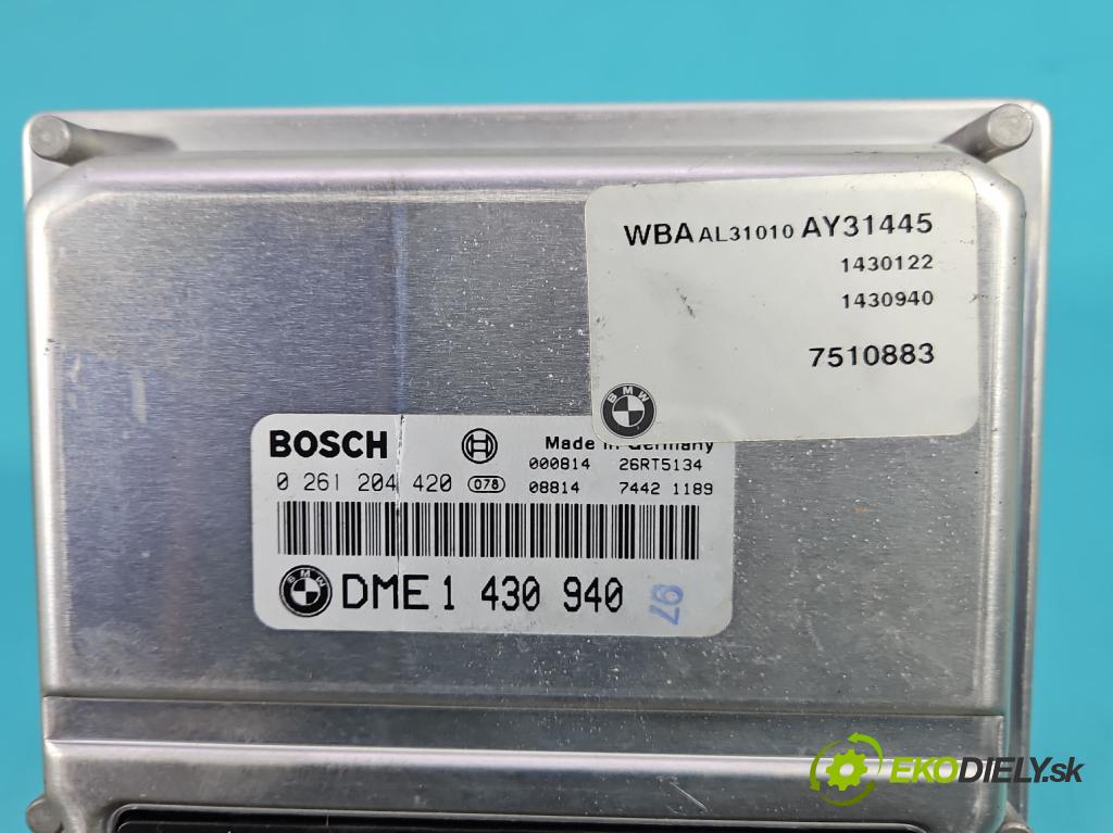 Bmw 3 E46 1998-2007 1.9 8V 118 HP manual 87 kW 1895 cm3 4- riadiaca jednotka motora 0261204420