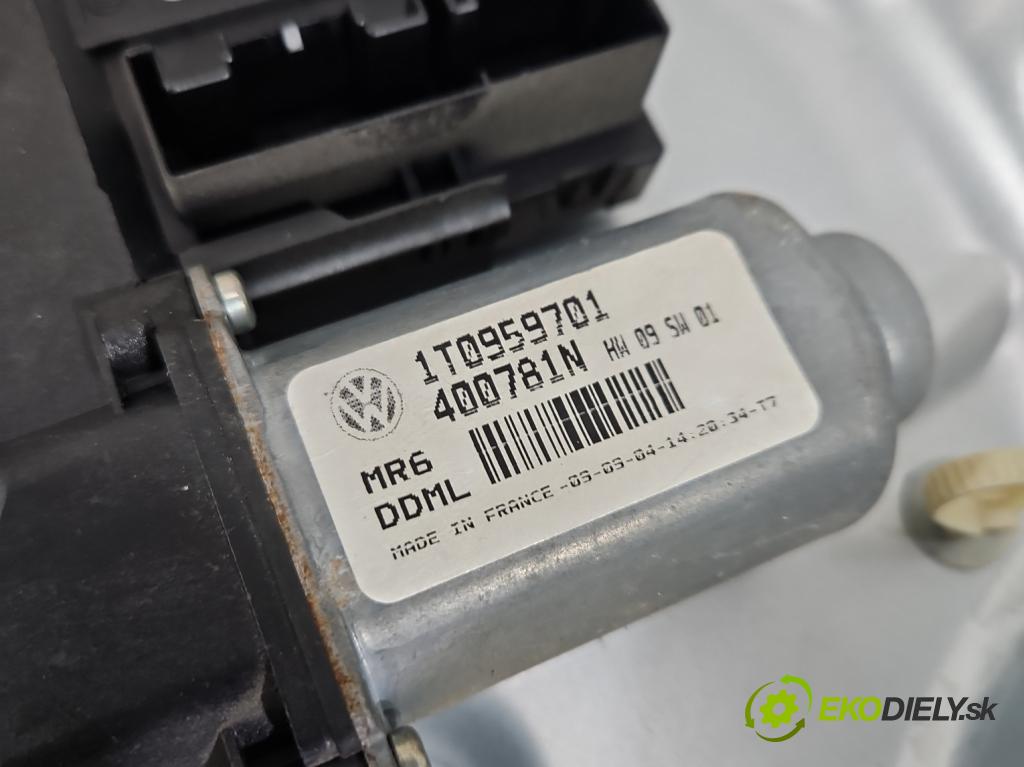 Skoda Octavia II 2004-2013 1.9 tdi 105 HP manual 77 kW 1896 cm3 5- mechanizmus okna predné ľavý 1T0959701