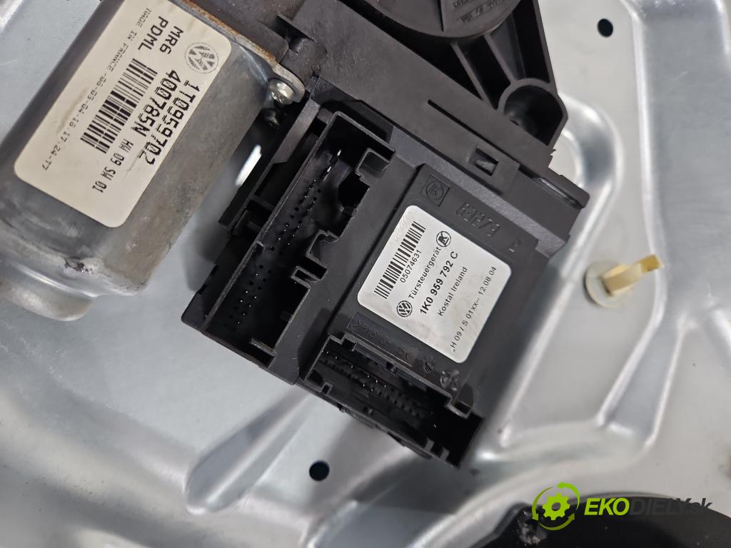 Skoda Octavia II 2004-2013 1.9 tdi 105 HP manual 77 kW 1896 cm3 5- mechanizmus okna predné pravý 1T0959702