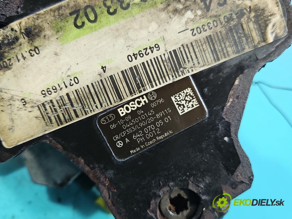 Mercedes ML W164 2005-2011 3.0 CDI V6 224 hp automatic 165 kW 2987 cm3 5- čerpadlo vstřikovací 0445010145 (Vstřikovací čerpadlo)