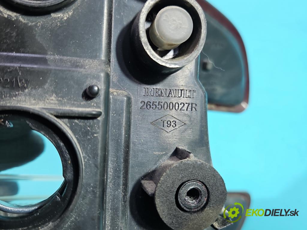 Renault Megane III 2008-2016 1.9 dci 131 HP manual 96 kW 1870 cm3 5- svetlo / reflektor zadné pravé 265500027R (Kľučka dverí ostatné)