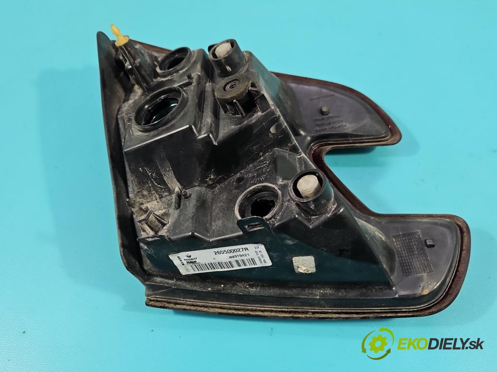 Renault Megane III 2008-2016 1.9 dci 131 HP manual 96 kW 1870 cm3 5- svetlo / reflektor zadné pravé 265500027R (Kľučka dverí ostatné)