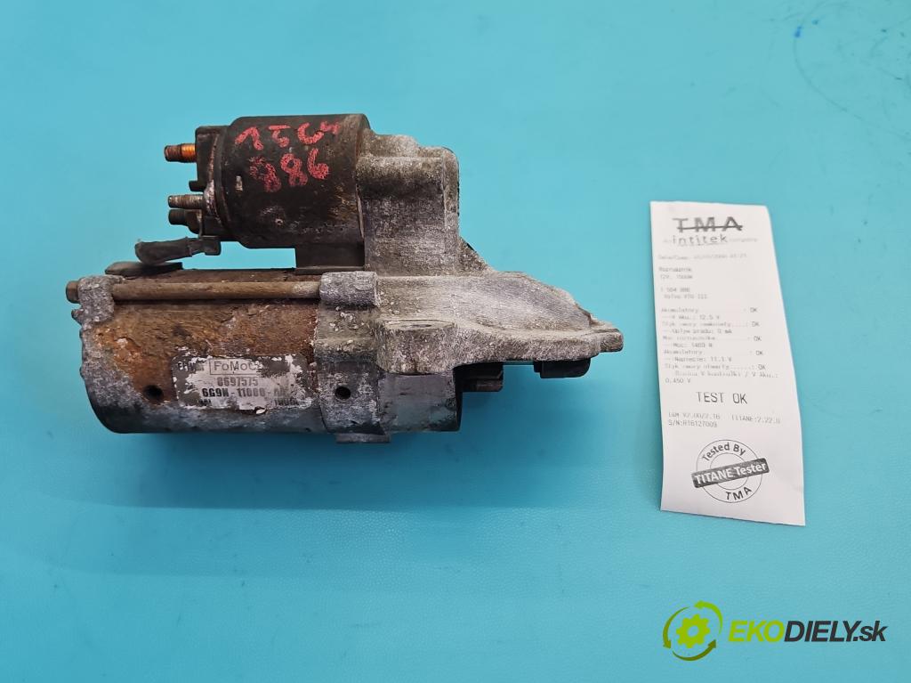 Volvo V70 III 2007-2016 2.0 16V 145 HP manual 107 kW 1999 cm3 5- štartér 6G9N-11000-AA (Štartér)