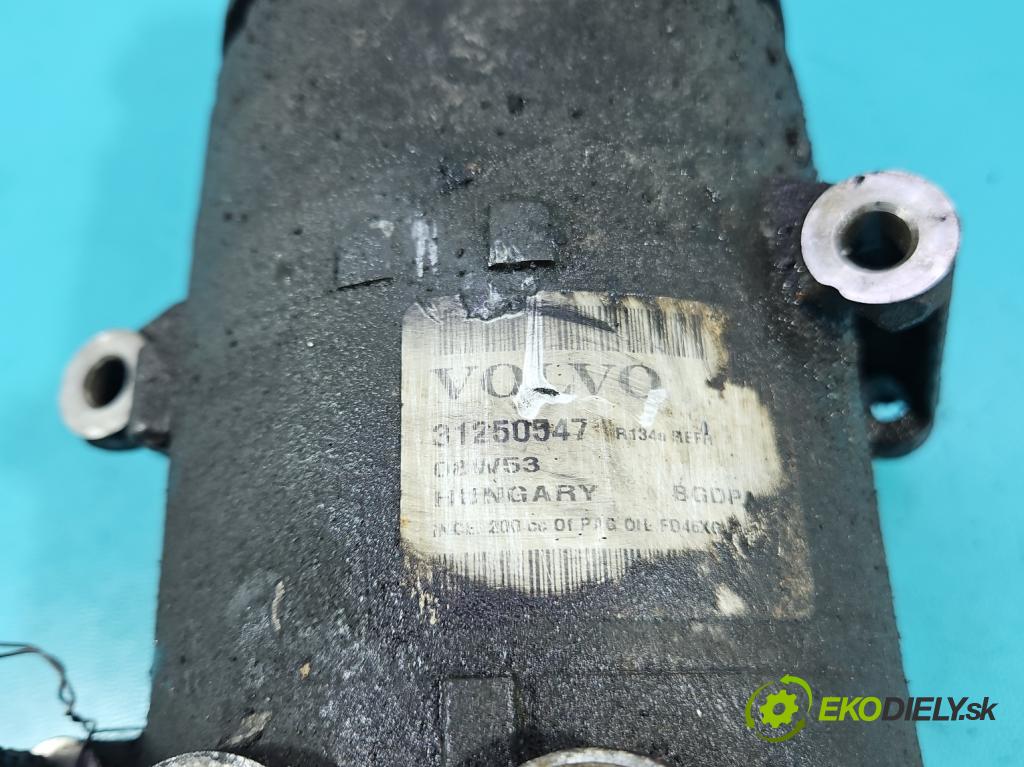 Volvo V70 III 2007-2016 2.0 16V 145 HP manual 107 kW 1999 cm3 5- Kompresor: klimatizácie 31250547 (Kompresor klimatizácie)