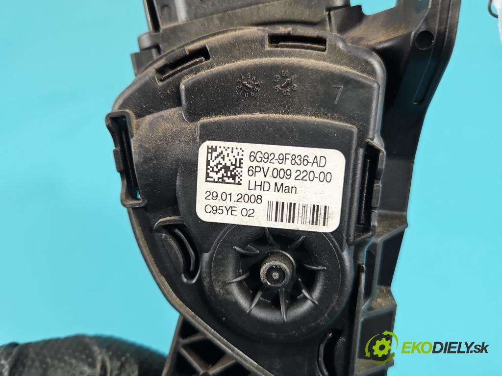 Volvo V70 III 2007-2016 2.0 16V 145 HP manual 107 kW 1999 cm3 5- pedal plyn potenciometr: 6G92-9F836-AD