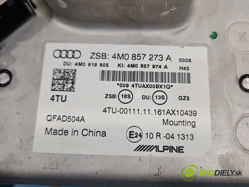 Audi Q7 2015- 3.0 TFSI CRE: 333KM: automatic 245 kW 2995 cm3 5- Zobrazit: 4M0857273A (Prístrojová doska)