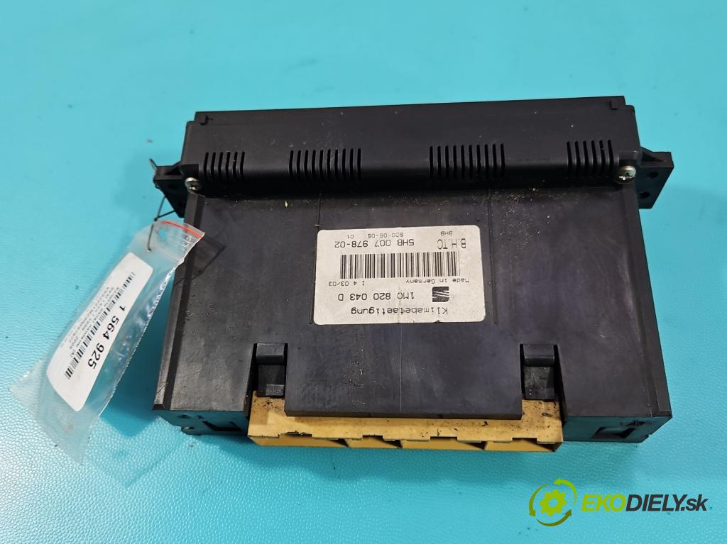 Seat Leon I 1999-2005 1.9 tdi 110 HP manual 81 kW 1896 cm3 5- panel kúrenia 1M0820043D