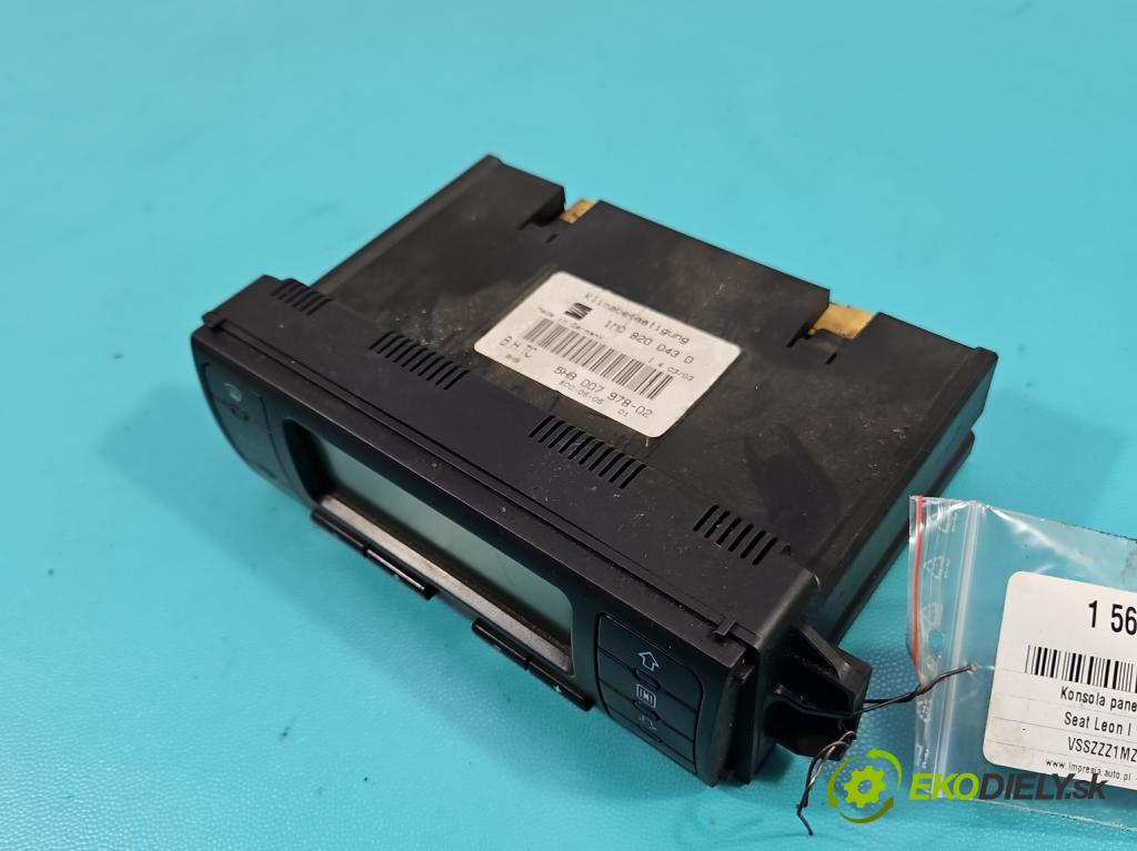 Seat Leon I 1999-2005 1.9 tdi 110 HP manual 81 kW 1896 cm3 5- panel kúrenia 1M0820043D