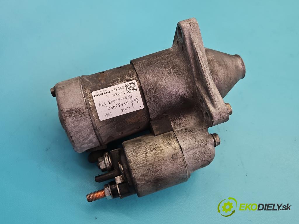 Fiat Bravo II 2007-2014 1.4 T 120 HP manual 88 kW 1368 cm3 5- štartér 51832950 (Štartér)