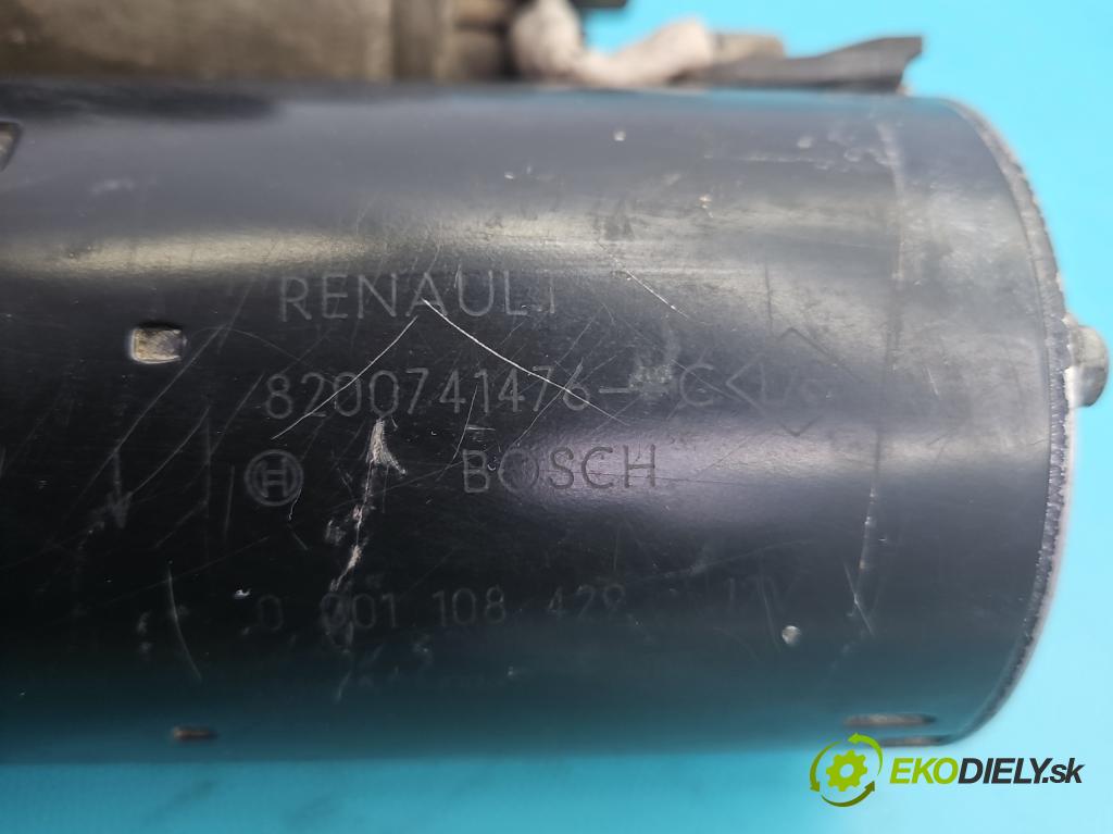 Renault Megane III 2008-2016 1.9 dci 131 HP manual 96 kW 1870 cm3 5- štartér 8200741476C (Štartér)