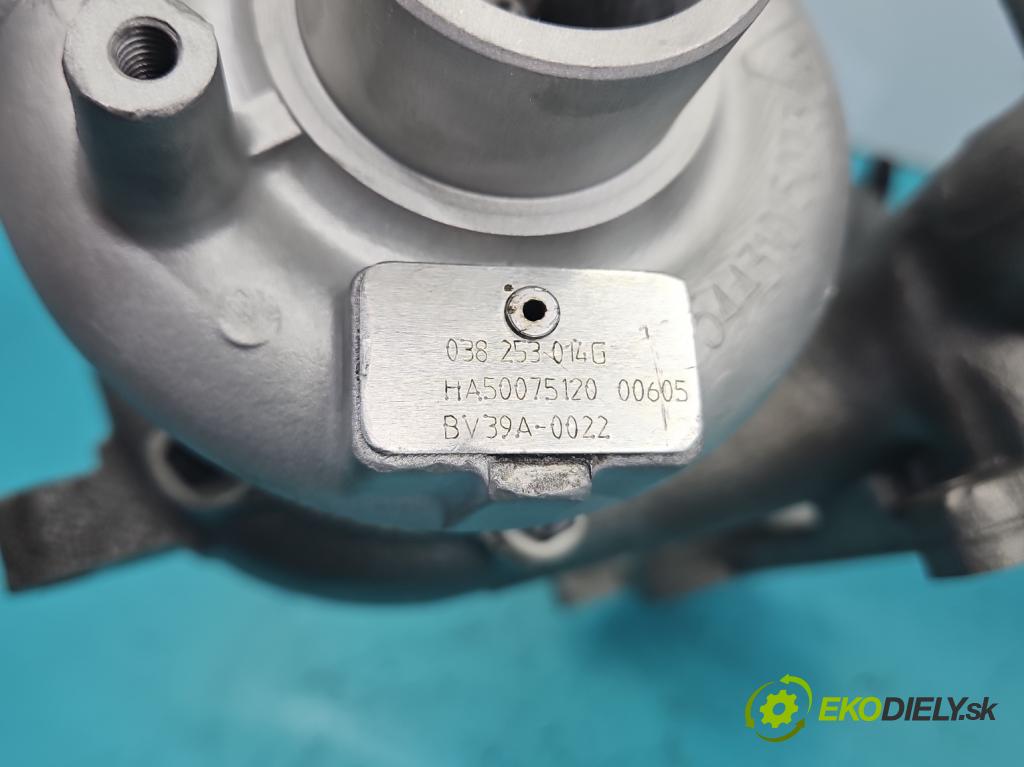 Skoda Octavia II 2004-2013 1.9 tdi 105 HP manual 77 kW 1896 cm3 5- turbodúchadlo, turbo repasovaná BV39A-0022