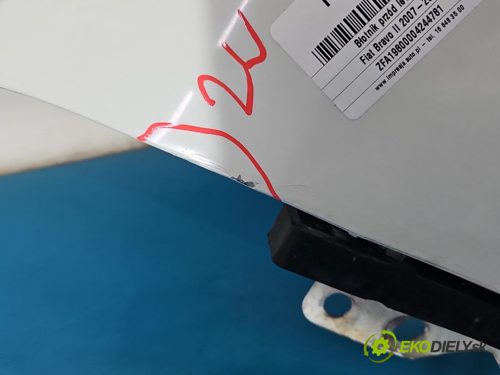 Fiat Bravo II 2007-2014 1.4 T 120 HP manual 88 kW 1368 cm3 5- blatník predné ľavý  (Blatník predný ľavý)