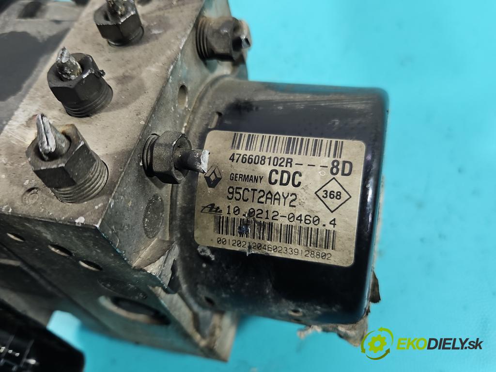 Renault Megane III 2008-2016 1.9 dci 131 HP manual 96 kW 1870 cm3 5- čerpadlo abs 476608102R (Pumpa ABS)