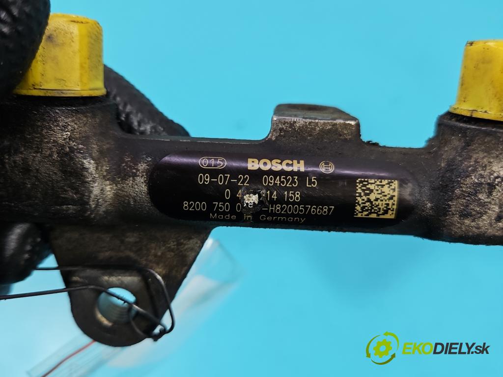 Renault Megane III 2008-2016 1.9 dci 131 hp manual 96 kW 1870 cm3 5- lišta vstřikovací 0445214158 (Vstřikovací lišta)