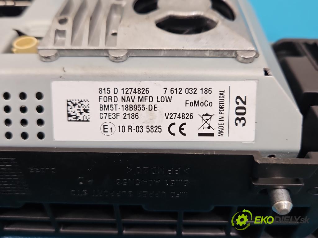 Ford Focus Mk3 2010-2018 1.6 tdci 105 HP manual 77 kW 1560 cm3 5- Zobrazit: BM5T-18B955-DE (Prístrojová doska)