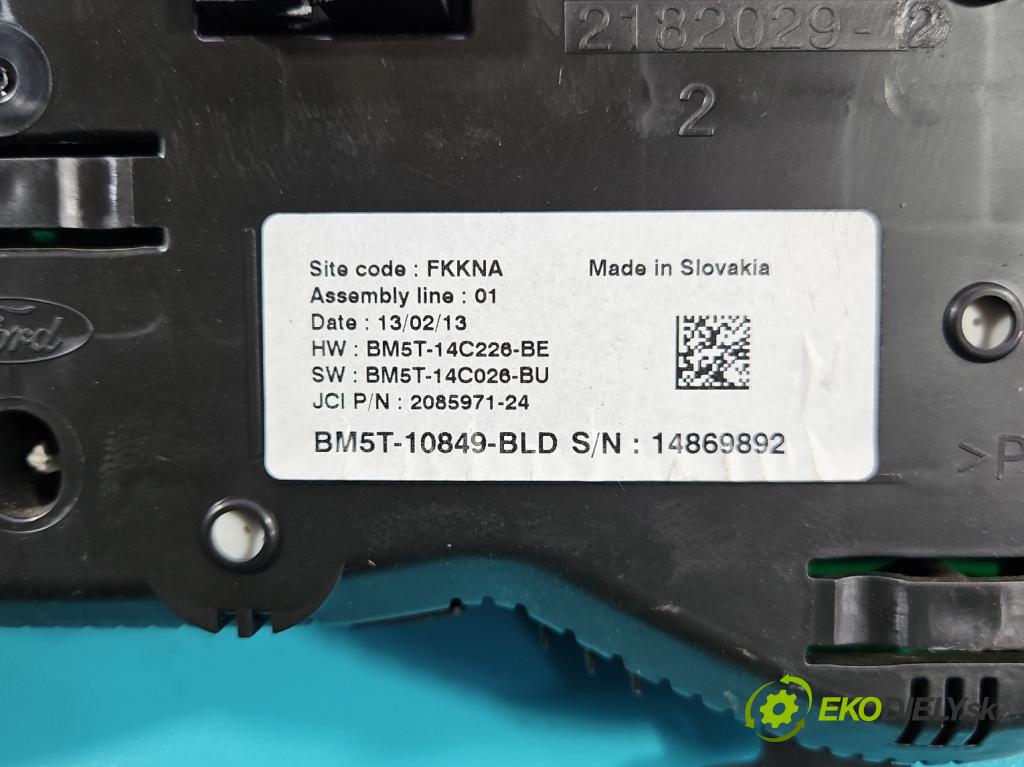 Ford Focus Mk3 2010-2018 1.6 tdci 105 HP manual 77 kW 1560 cm3 5- prístrojovka/ budíky BM5T-10849-BLD (Prístrojová doska)