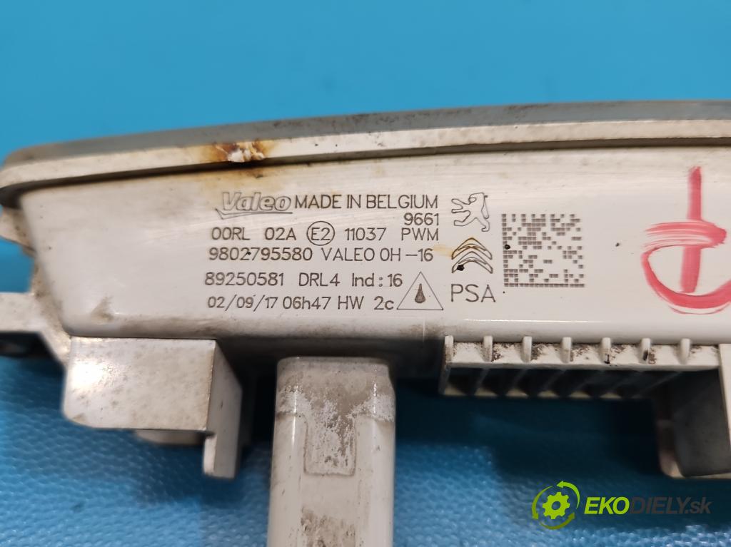 Peugeot 301 1.6 hdi 99 HP manual 73 kW 1560 cm3 4- Svetlo: prevádzky pravé 9802795580