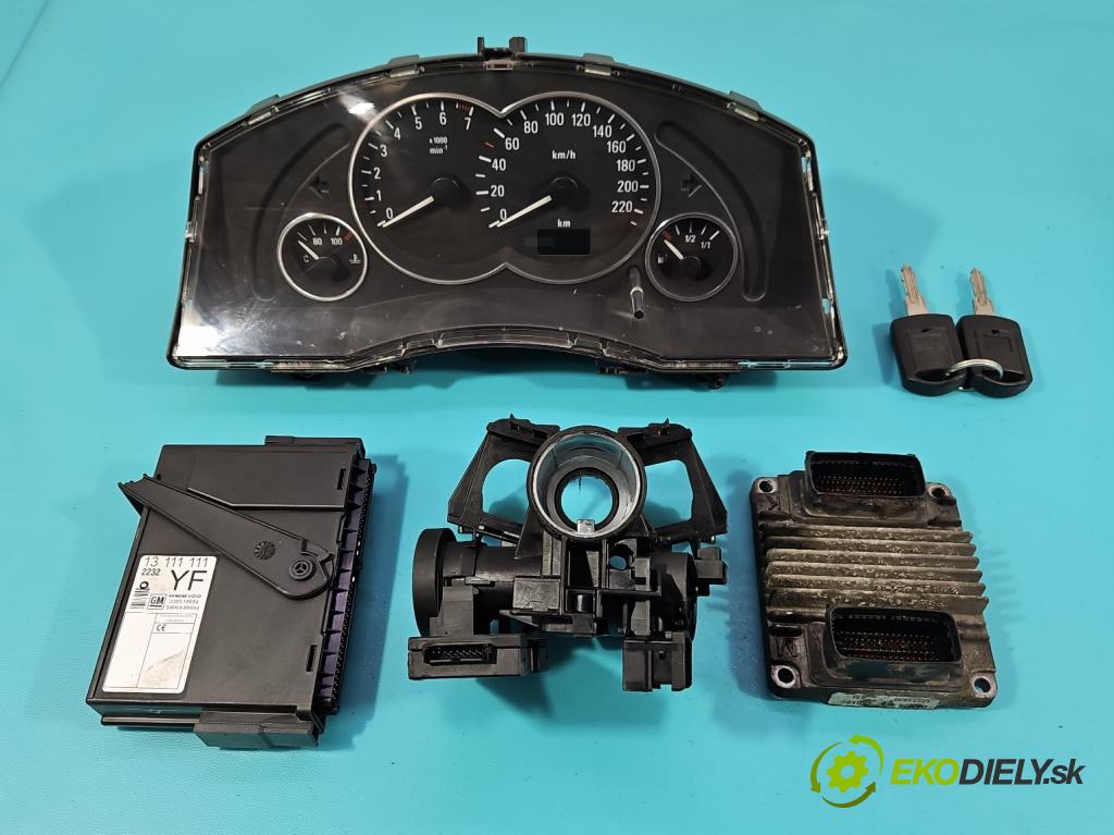 Opel Meriva A 2002-2010 1.6 16V 101 HP manual 74 kW 1598 cm3 5- riadiaca jednotka motora 12214830