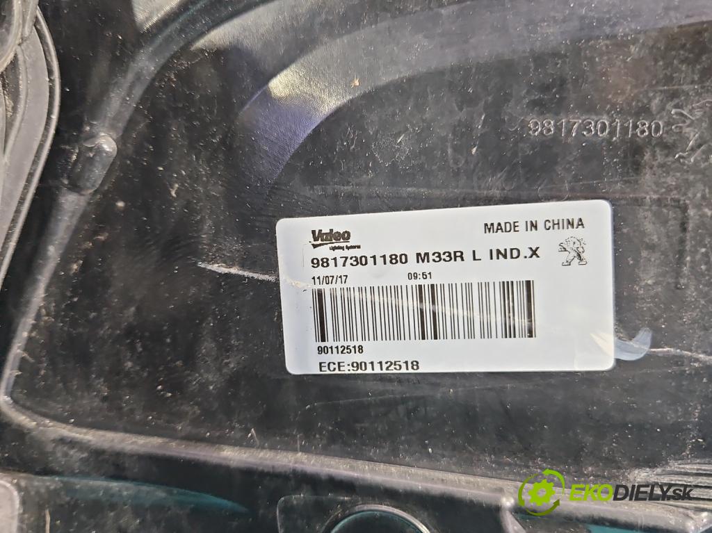 Peugeot 301 1.6 hdi 99 HP manual 73 kW 1560 cm3 4- svetlo / reflektor zadné ľavé 9817301180 (Kľučka dverí ostatné)
