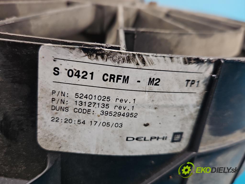 Opel Meriva A 2002-2010 1.6 16V 101 HP manual 74 kW 1598 cm3 5- Ventilátor chladiča 8240391