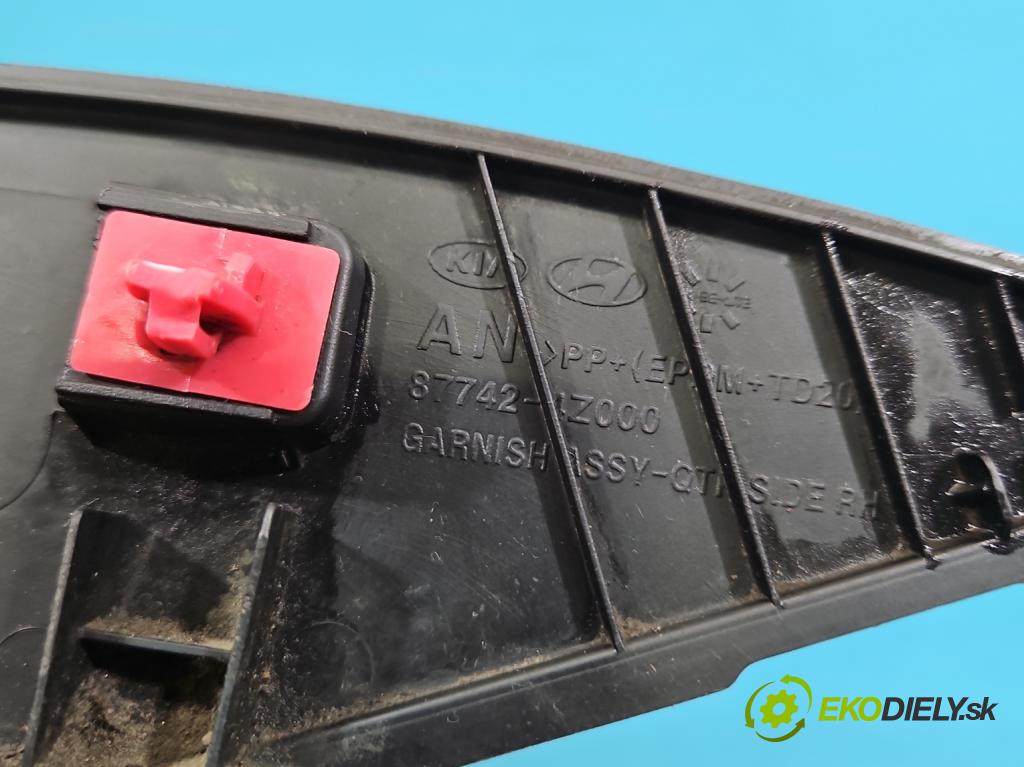 Hyundai Santa Fe III 2012–2018 2.4 GDI 190 HP automatic 140 kW 2359 cm3 5- lišta blatník zadné pravé 87744-4Z000 (Lišta)