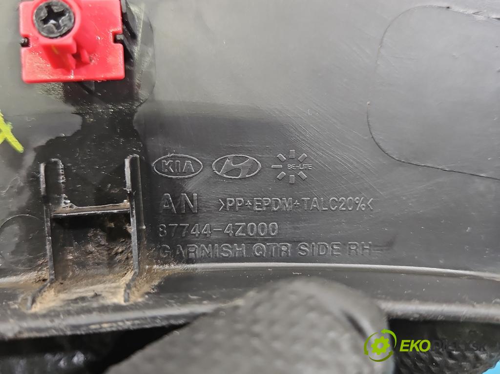 Hyundai Santa Fe III 2012–2018 2.4 GDI 190 HP automatic 140 kW 2359 cm3 5- lišta blatník zadné pravé 87744-4Z000 (Lišta)