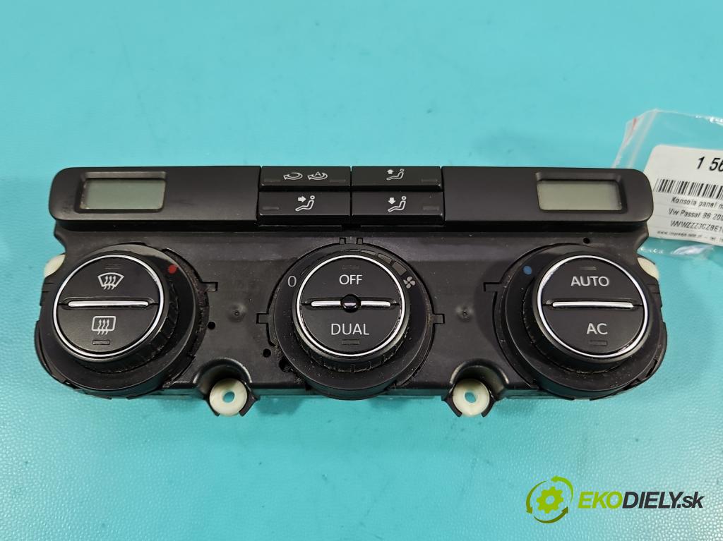 Vw Passat B6 2005-2010 1.9 tdi 105 hp manual 77 kW 1896 cm3 5- palubní deska panel topení 3C0907044CR