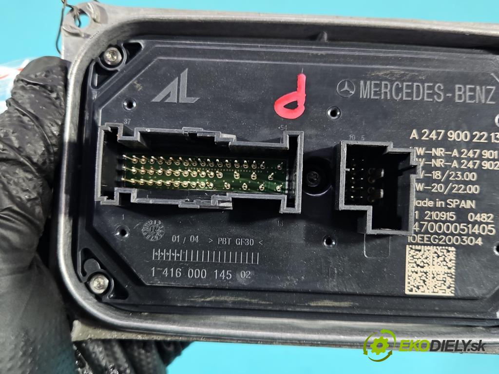Mercedes A W177 2018- 2.0 T 306KM automatic 225 kW 1991 cm3 4- modul lampy: A2479002213