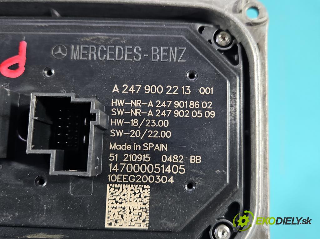 Mercedes A W177 2018- 2.0 T 306KM automatic 225 kW 1991 cm3 4- modul lampy: A2479002213