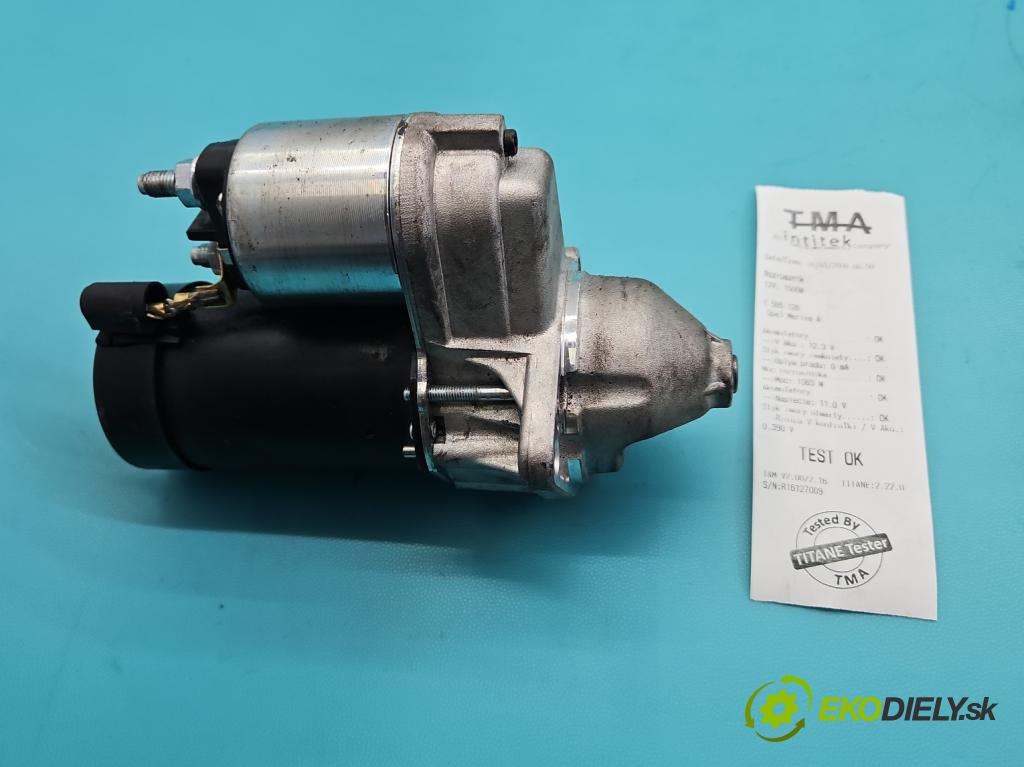 Opel Meriva A 2002-2010 1.6 16V 101 hp manual 74 kW 1598 cm3 5- startér:  (Startér)