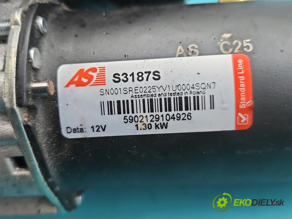 Opel Meriva A 2002-2010 1.6 16V 101 HP manual 74 kW 1598 cm3 5- štartér  (Štartér)