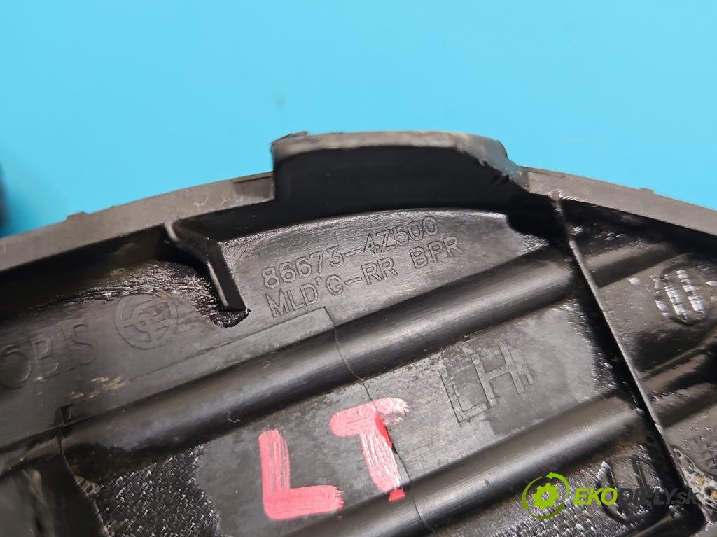 Hyundai Santa Fe III 2012–2018 2.4 GDI 190 HP automatic 140 kW 2359 cm3 5- blenda mriežka: nárazník ľavé 86673-4Z500