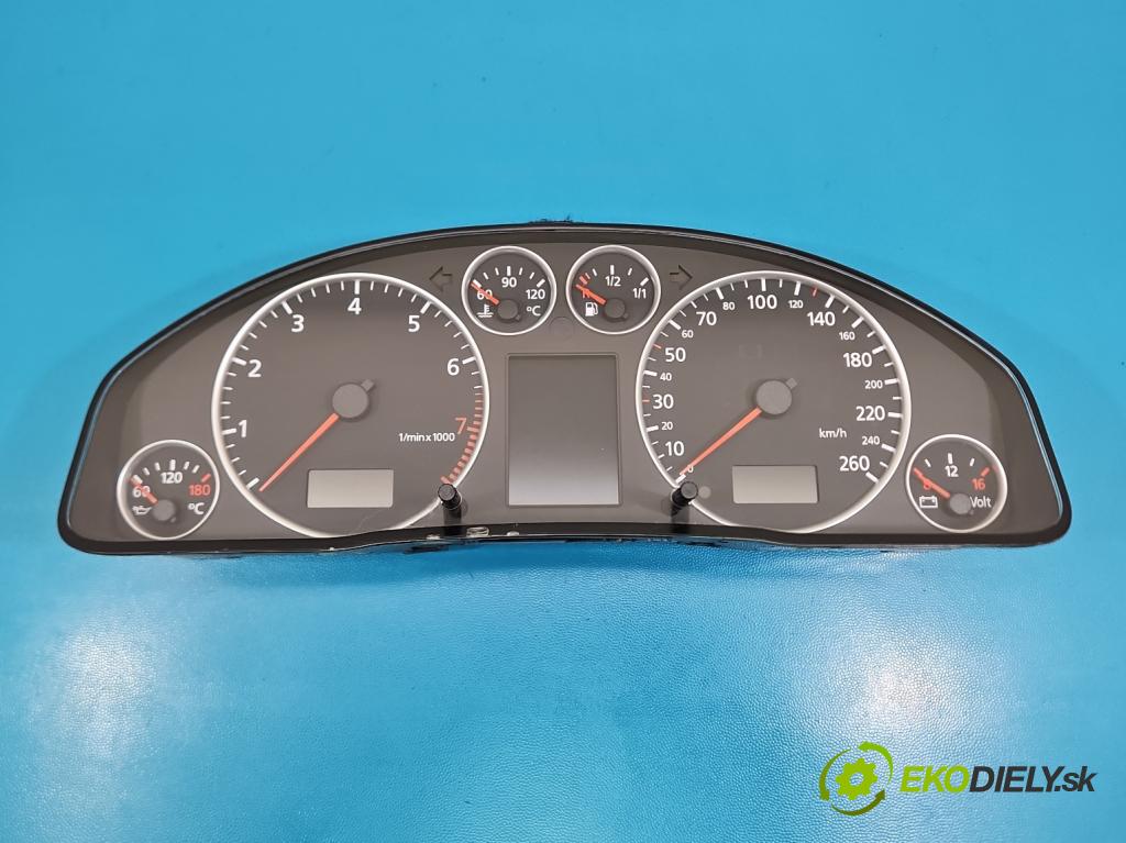 Audi A6 C5 1997-2004 2.4 V6 170 HP manual 125 kW 2393 cm3 4- prístrojovka/ budíky 110080128 (Prístrojová doska)