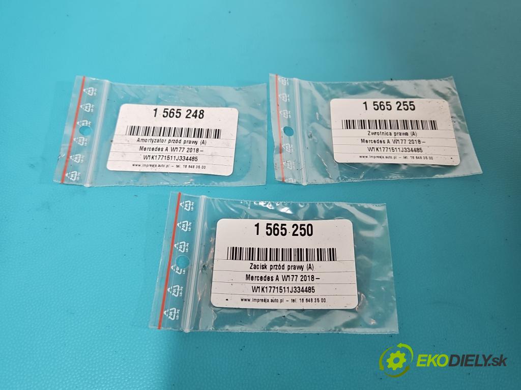 Mercedes A W177 2018- 2.0 T 306KM automatic 225 kW 1991 cm3 4- tlmič predné pravý A1773200800 (Kľučka dverí ostatné)