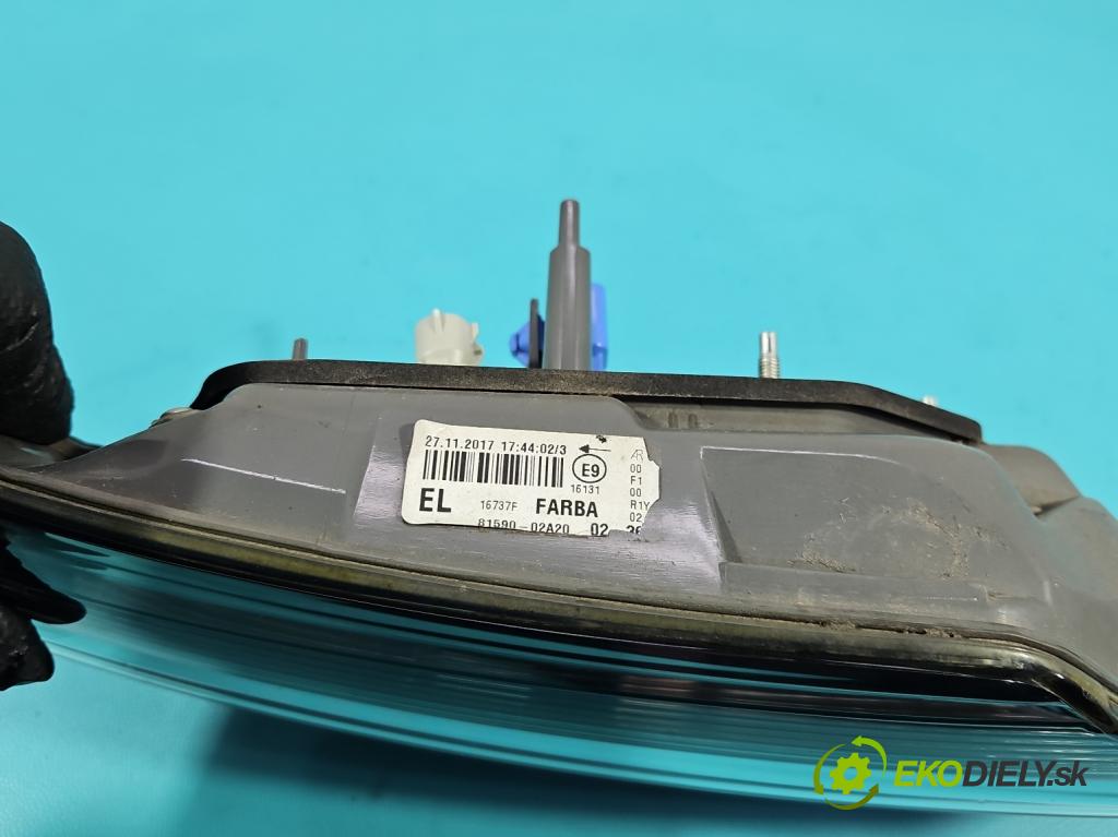 Toyota Corolla E16/E18  2013-2019 1.6 16V 132  HP manual 97 kW 1598 cm3 4- svetlo / reflektor zadné ľavé 81590-02A20 (Kľučka dverí ostatné)