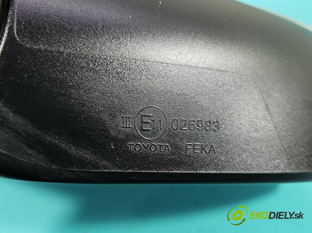 Toyota Corolla E16/E18  2013-2019 1.6 16V 132  HP manual 97 kW 1598 cm3 4- zrkadlo ľavé  (Kľučka dverí ostatné)