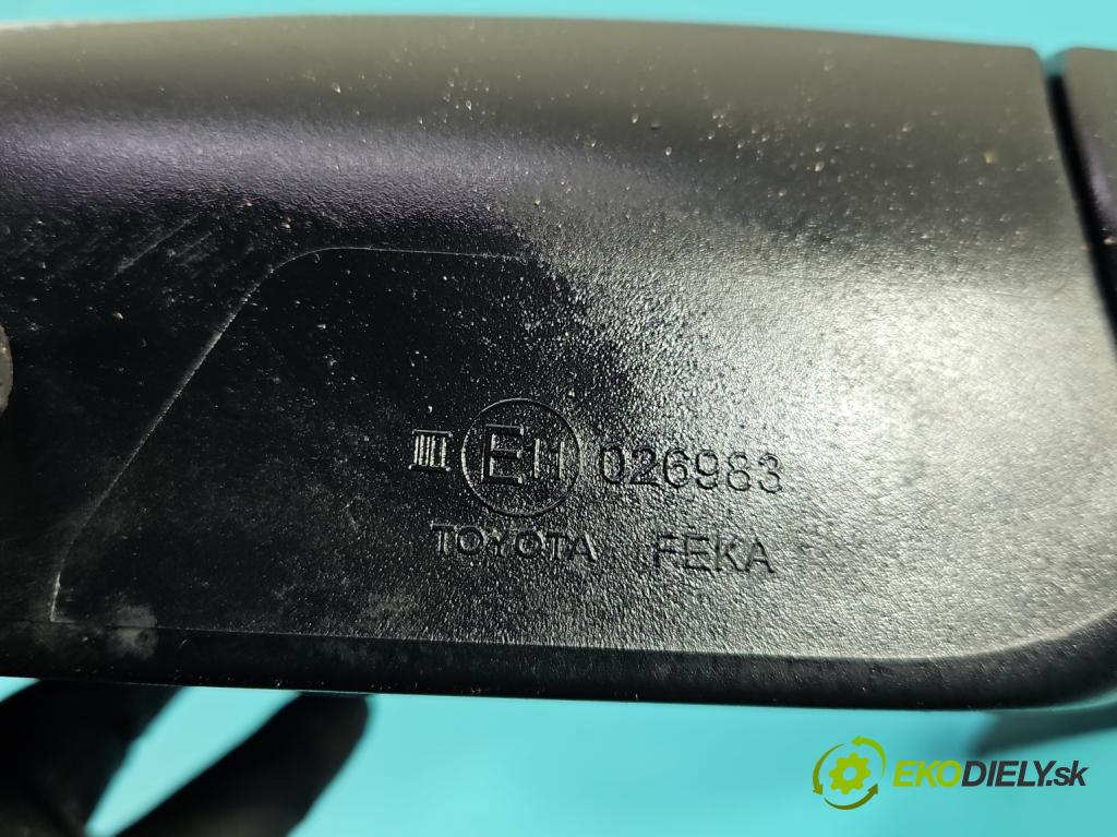 Toyota Corolla E16/E18  2013-2019 1.6 16V 132  HP manual 97 kW 1598 cm3 4- zrkadlo pravé  (Kľučka dverí ostatné)