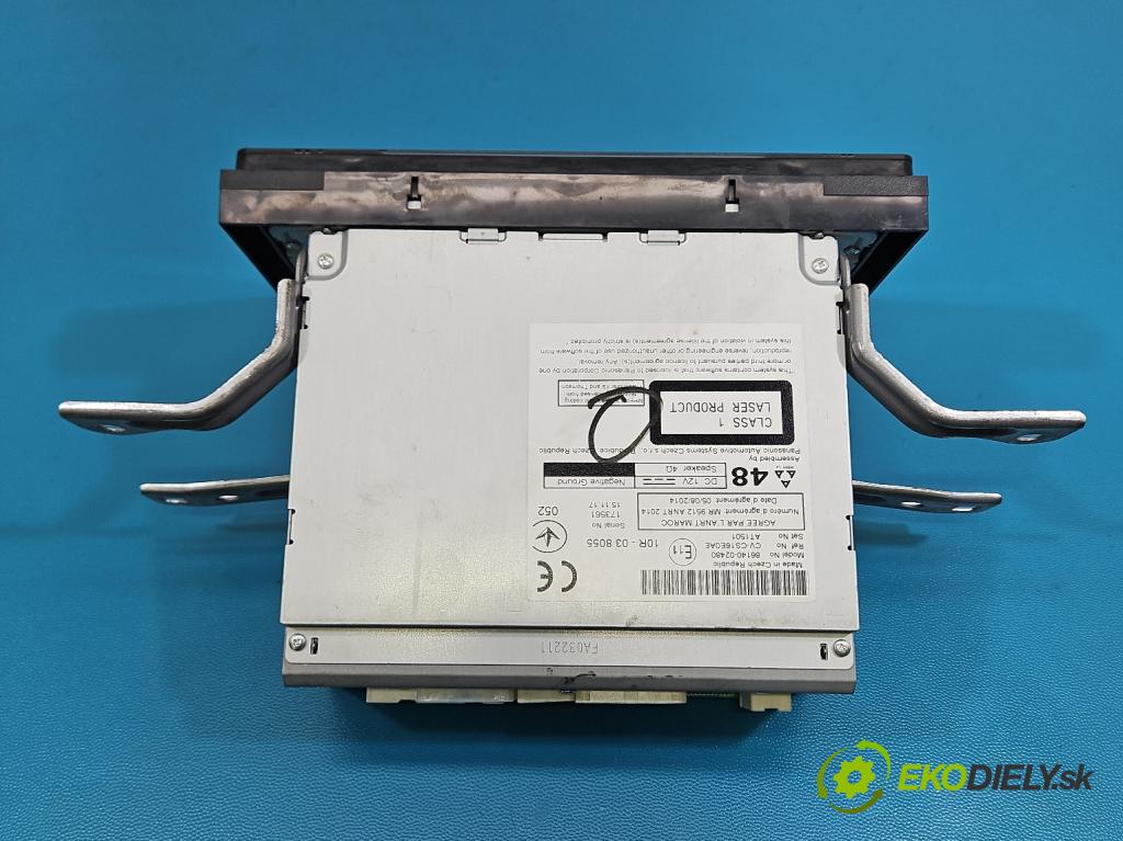 Toyota Corolla E16/E18  2013-2019 1.6 16V 132  HP manual 97 kW 1598 cm3 4- Radio originál 86140-02480