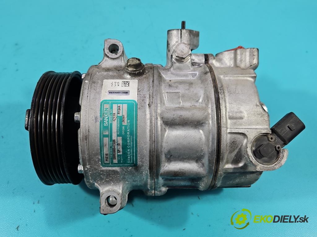 Vw Passat B6 2005-2010 1.9 tdi 105 HP manual 77 kW 1896 cm3 5- Kompresor: klimatizácie PXE16 (Kompresor klimatizácie)